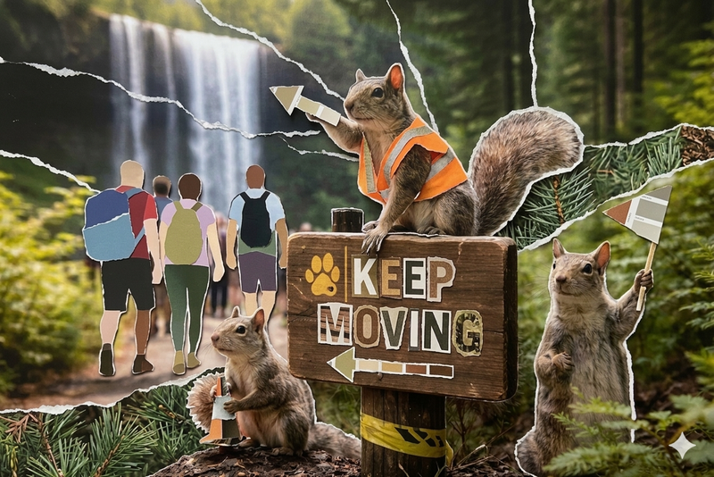 Silver Falls Tests Squirrel-Based Solution for Hiker Gridlock