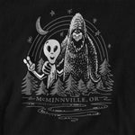 Load image into Gallery viewer, Alien &amp; Sasquatch OG McMinnville T-shirt
