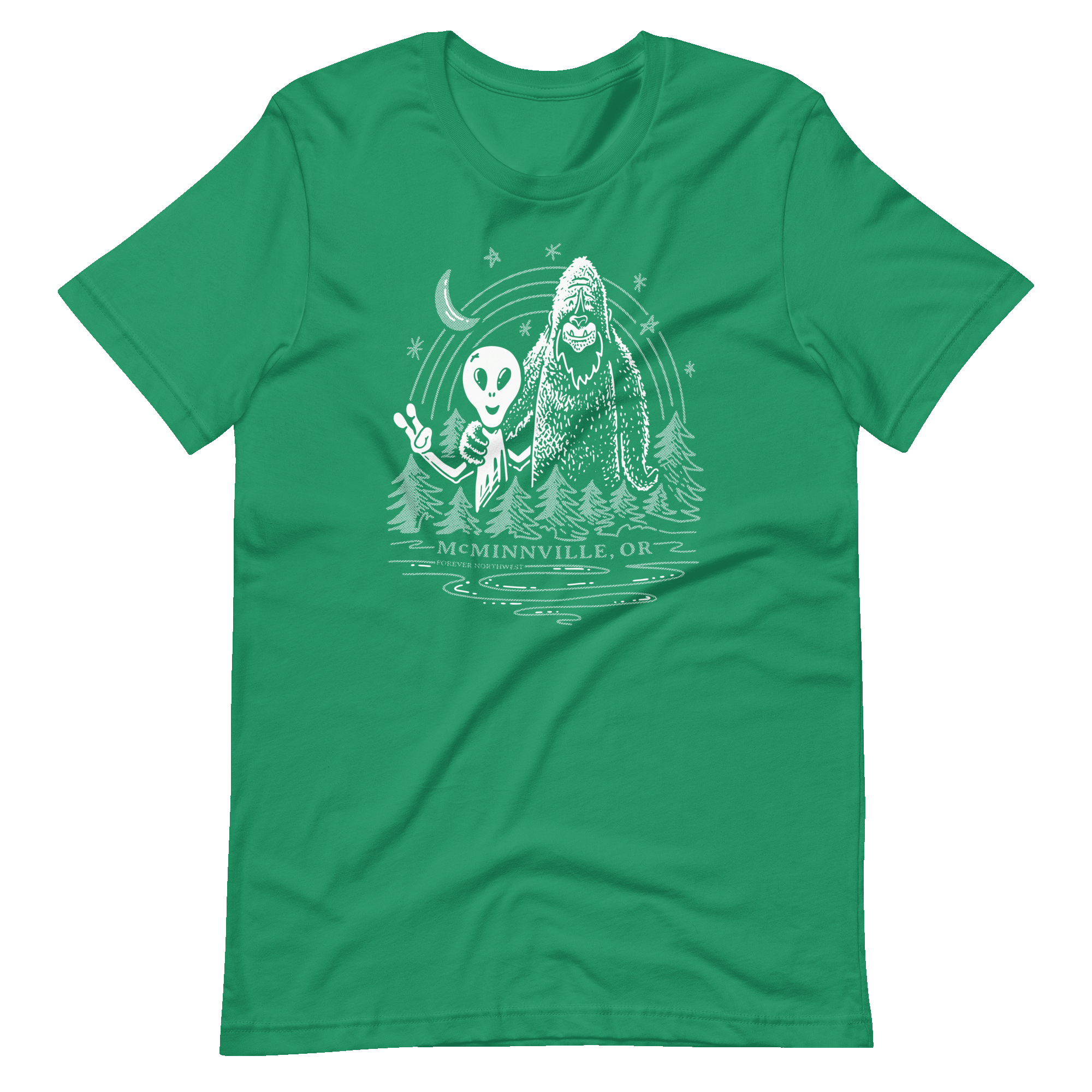 Alien & Sasquatch OG McMinnville T-shirt