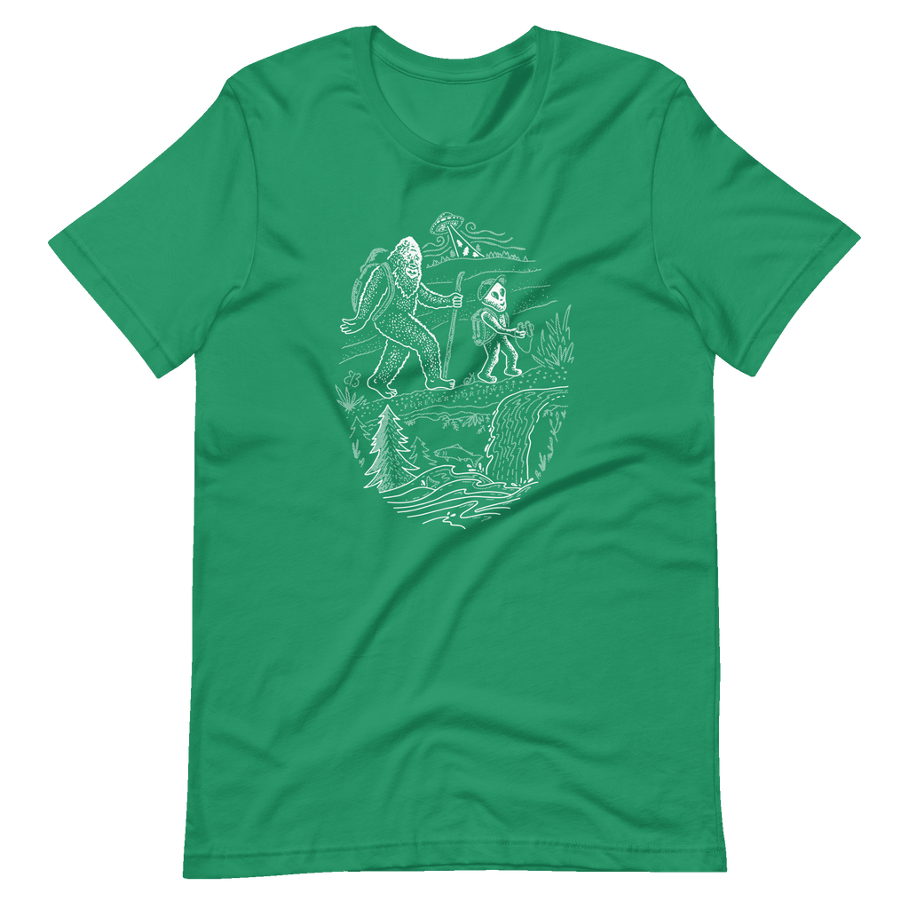 Alien & Sasquatch Hiking T-shirt