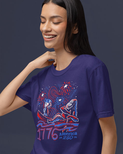 Alien & Sasquatch 1776 T-shirt