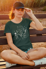 Load image into Gallery viewer, Alien &amp; Sasquatch Campfire T-shirt
