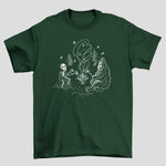 Load image into Gallery viewer, Alien &amp; Sasquatch Campfire T-shirt
