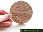 Oregon Coast Round Christmas Ornament