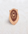 Bear Wooden Pin