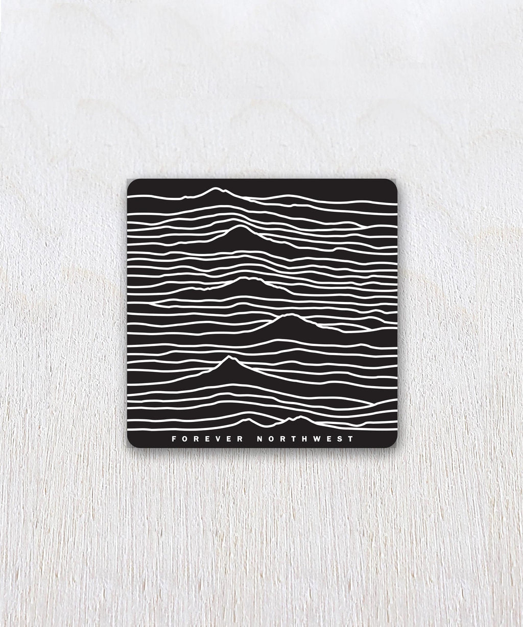 Cascade Mountain Range Sticker