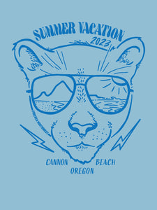 Mountain Lion Summer Vacation T-shirt