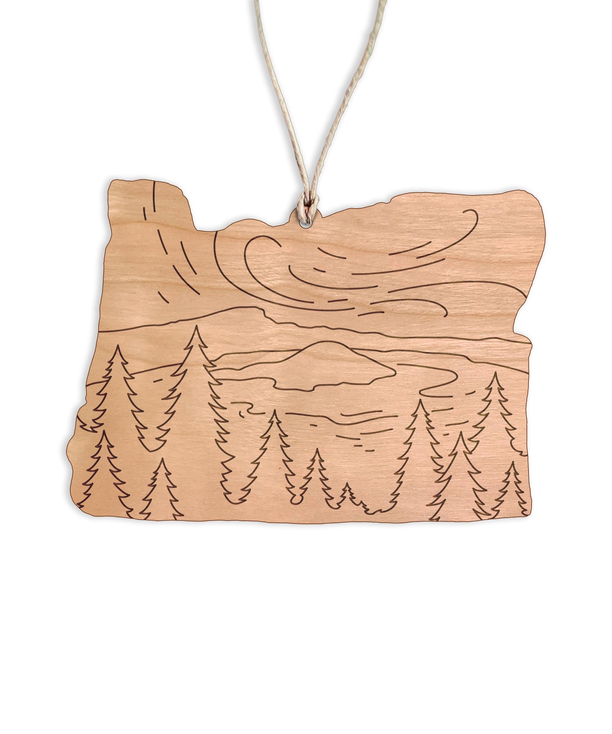 Crater Lake Christmas Ornament