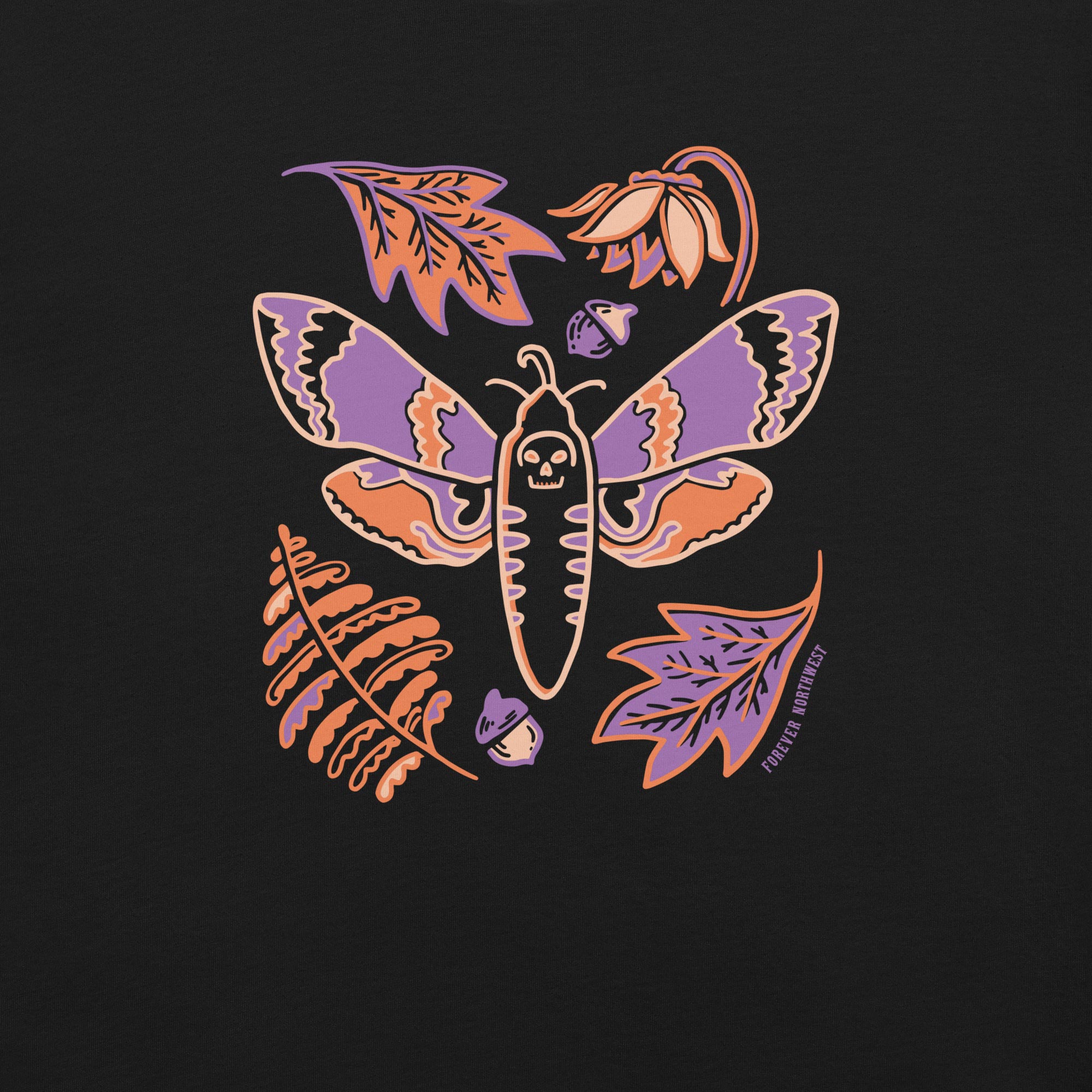 Fall Moth 100% Cotton T-shirt