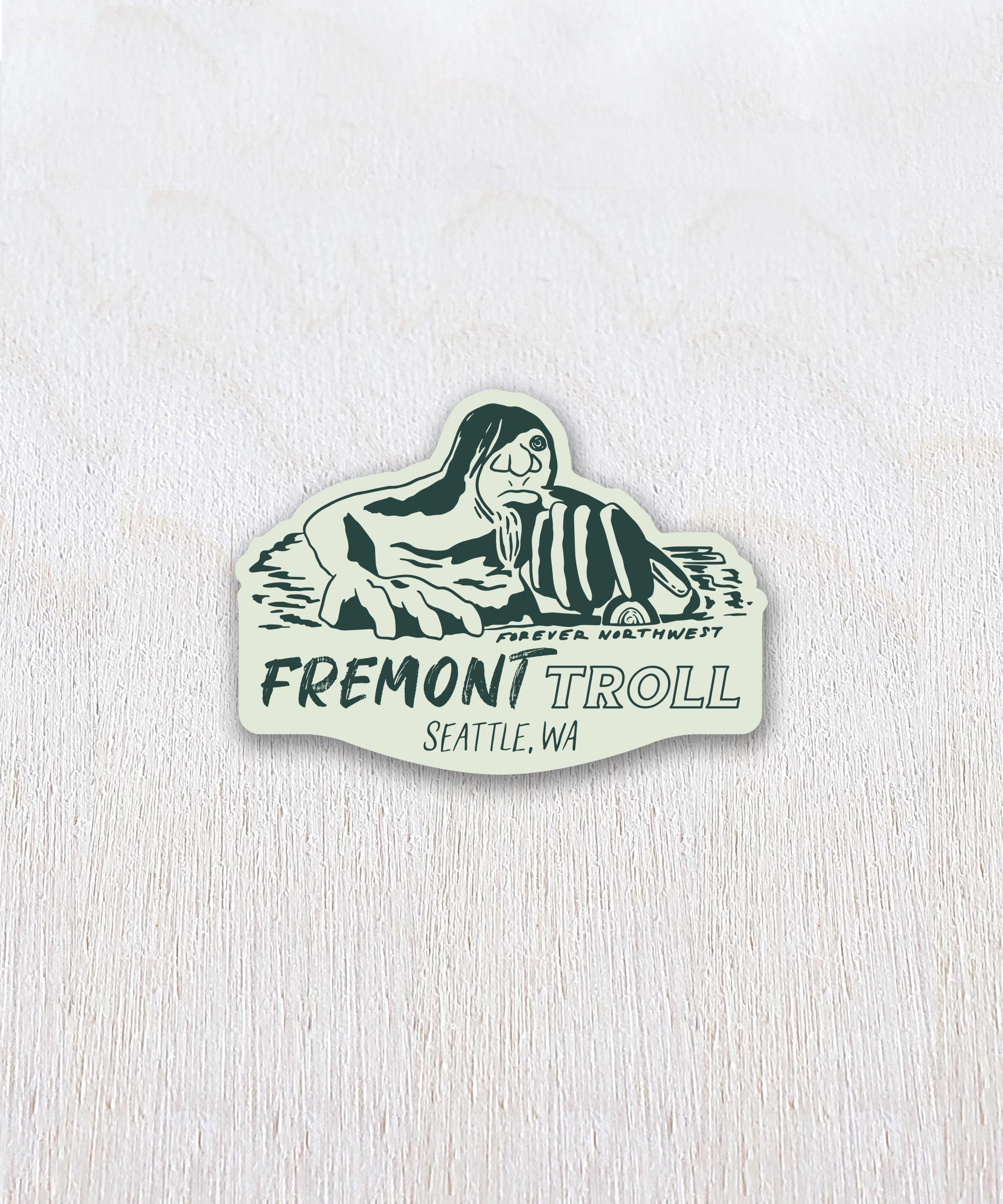 Sticker Freemont Rocks Fremont Troll Sticker – Forever Northwest