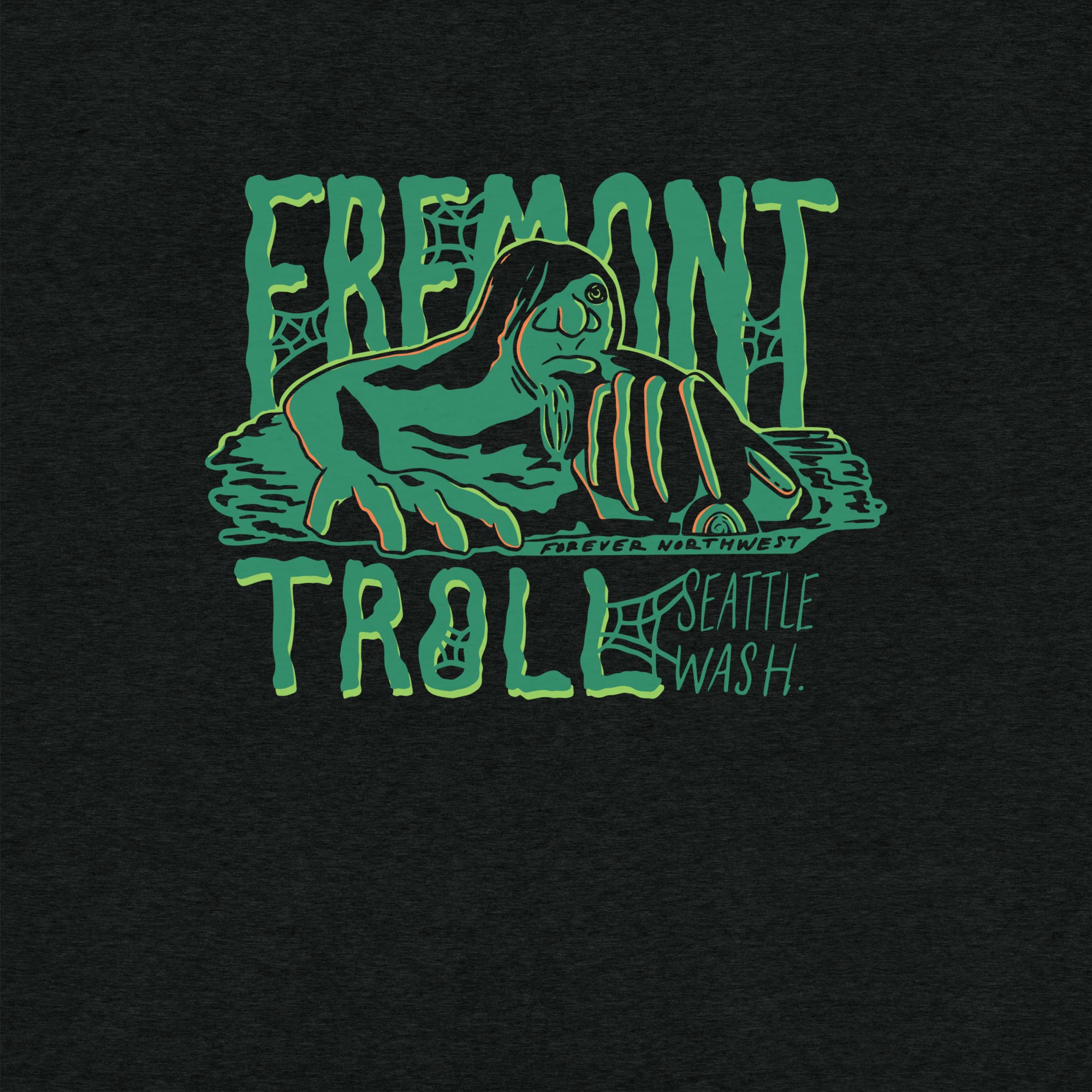 Spooky Fremont Troll Premium Triblend T-shirt