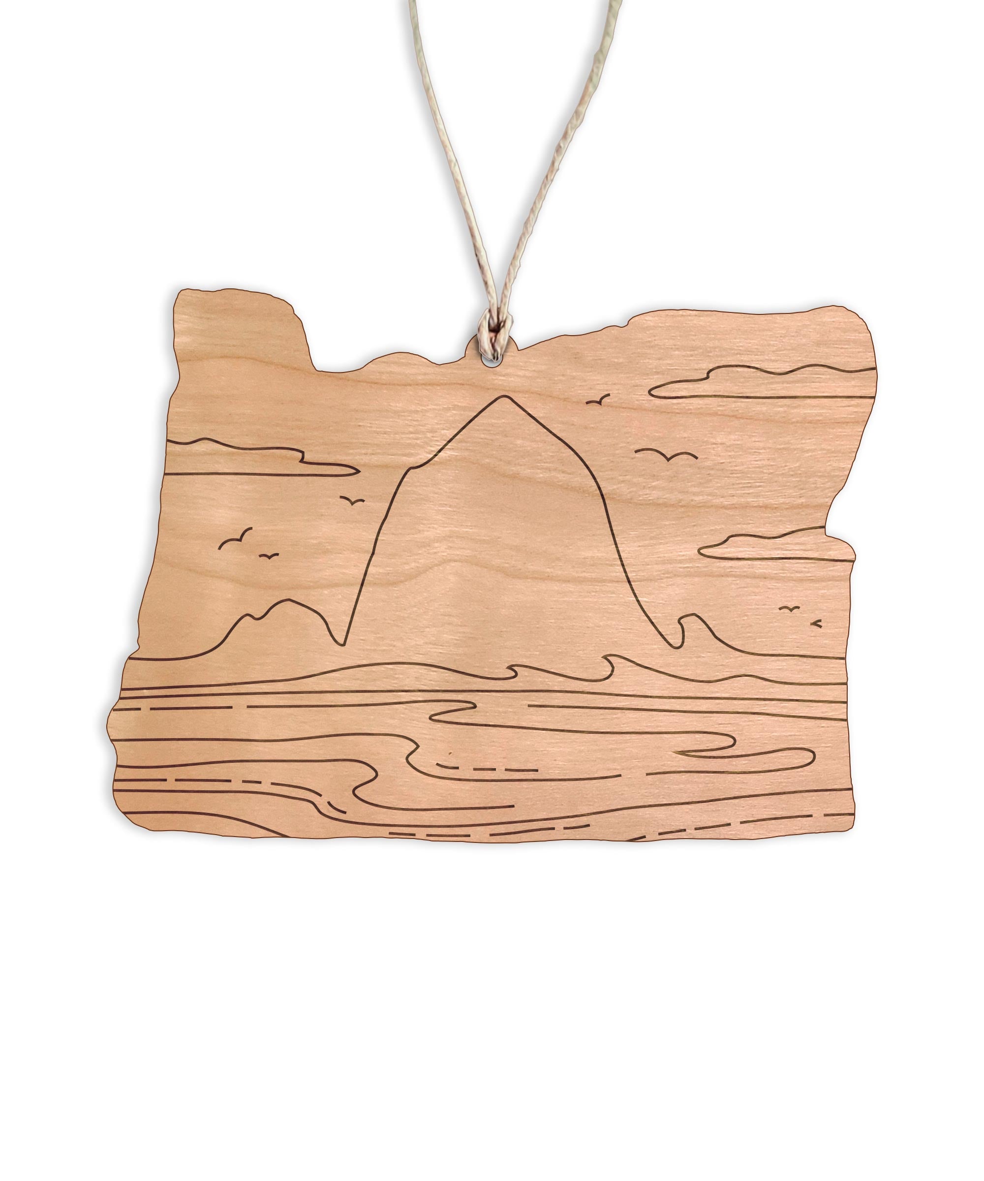 Haystack Rock Christmas Ornament