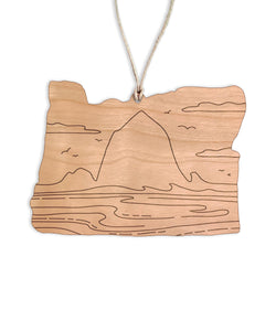 Haystack Rock Christmas Ornament