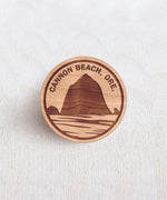 Load image into Gallery viewer, Haystack Rock Wooden Pin
