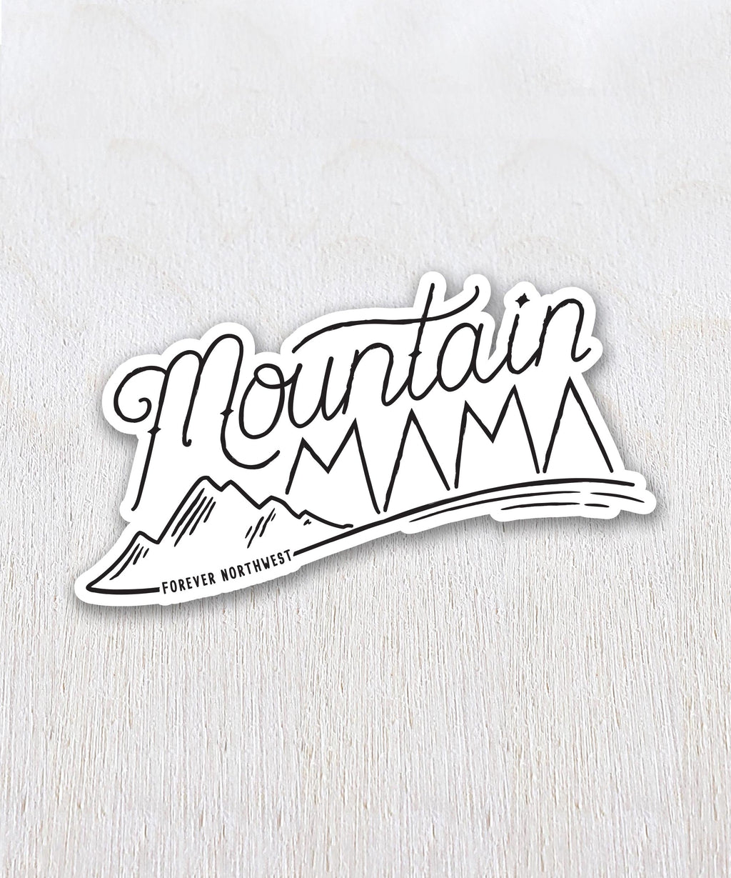 Mountain Mama Sticker - White
