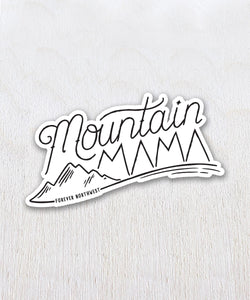 Mountain Mama Sticker - White