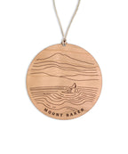 Mt. Baker Round Christmas Ornament