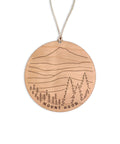 Mt. Hood Round Christmas Ornament
