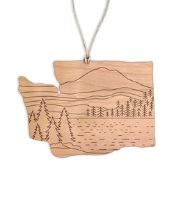 Mt. Rainier Christmas Ornament