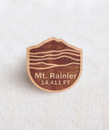 Mt Rainier Wooden Pin