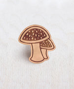 Load image into Gallery viewer, Mushroom Wooden Pin
