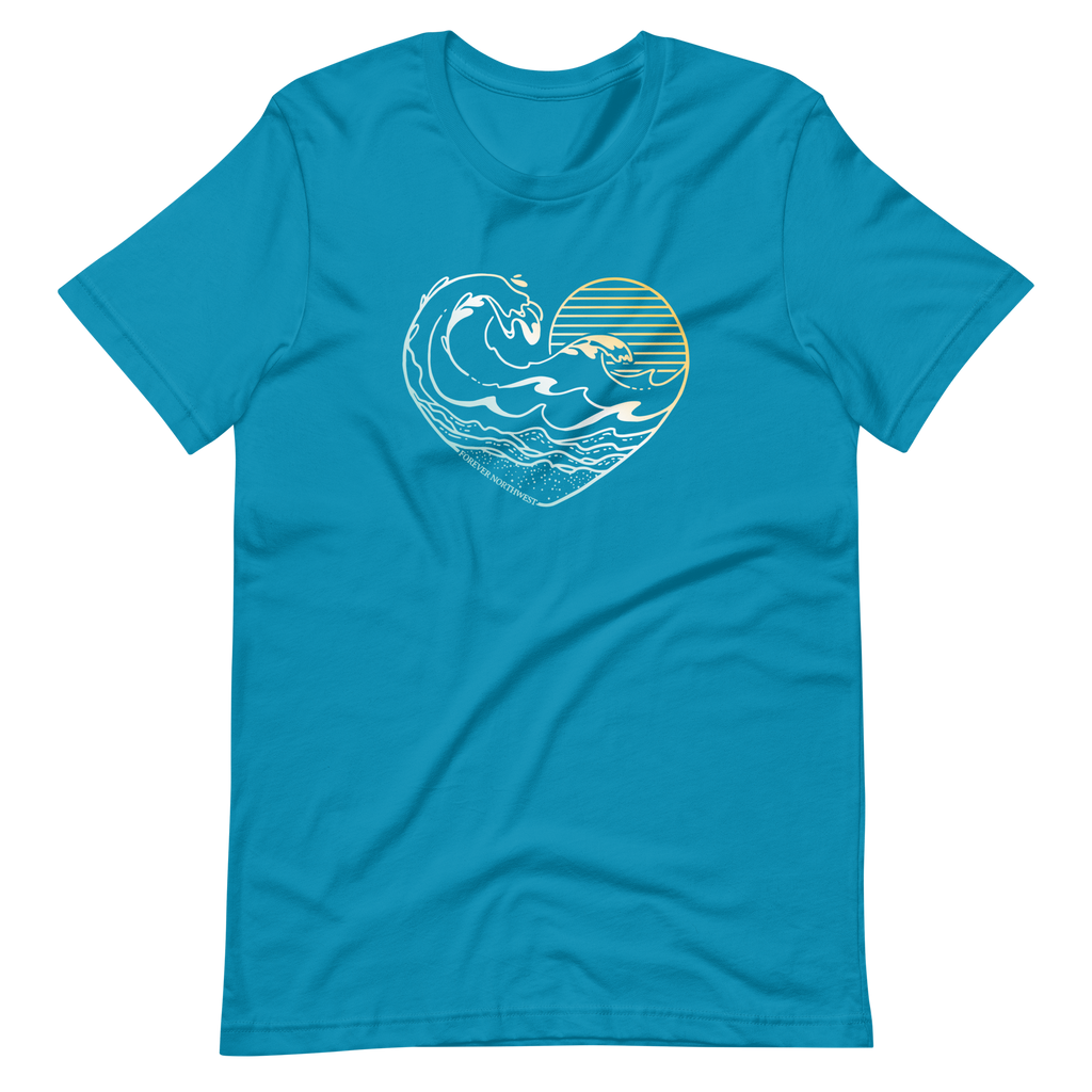 Ocean Heart 100% Cotton T-shirt