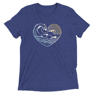 Ocean Heart Premium Triblend T-shirt