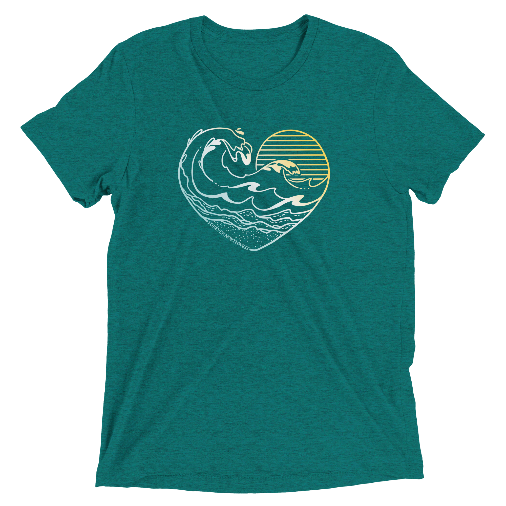Ocean Heart Premium Triblend T-shirt