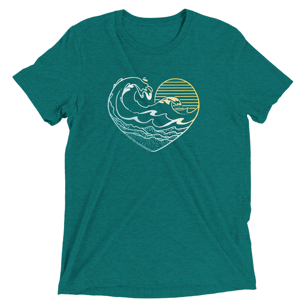 Ocean Heart Premium Triblend T-shirt