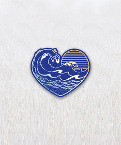 Ocean Heart Sticker