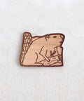 Oregon Beaver Wooden Pin