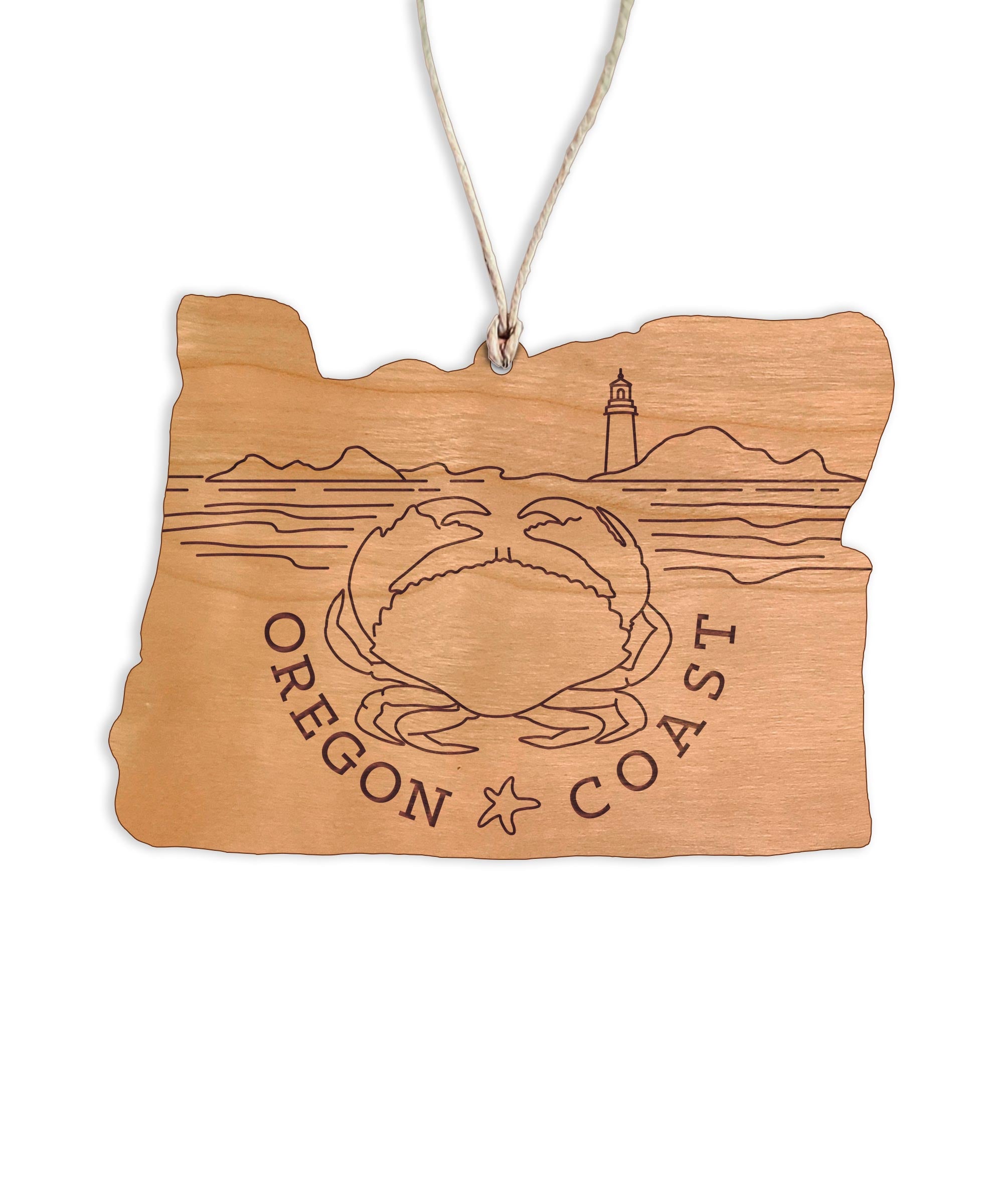 Oregon Coast Christmas Ornament