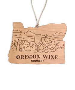 Oregon Wine Country Christmas Ornament