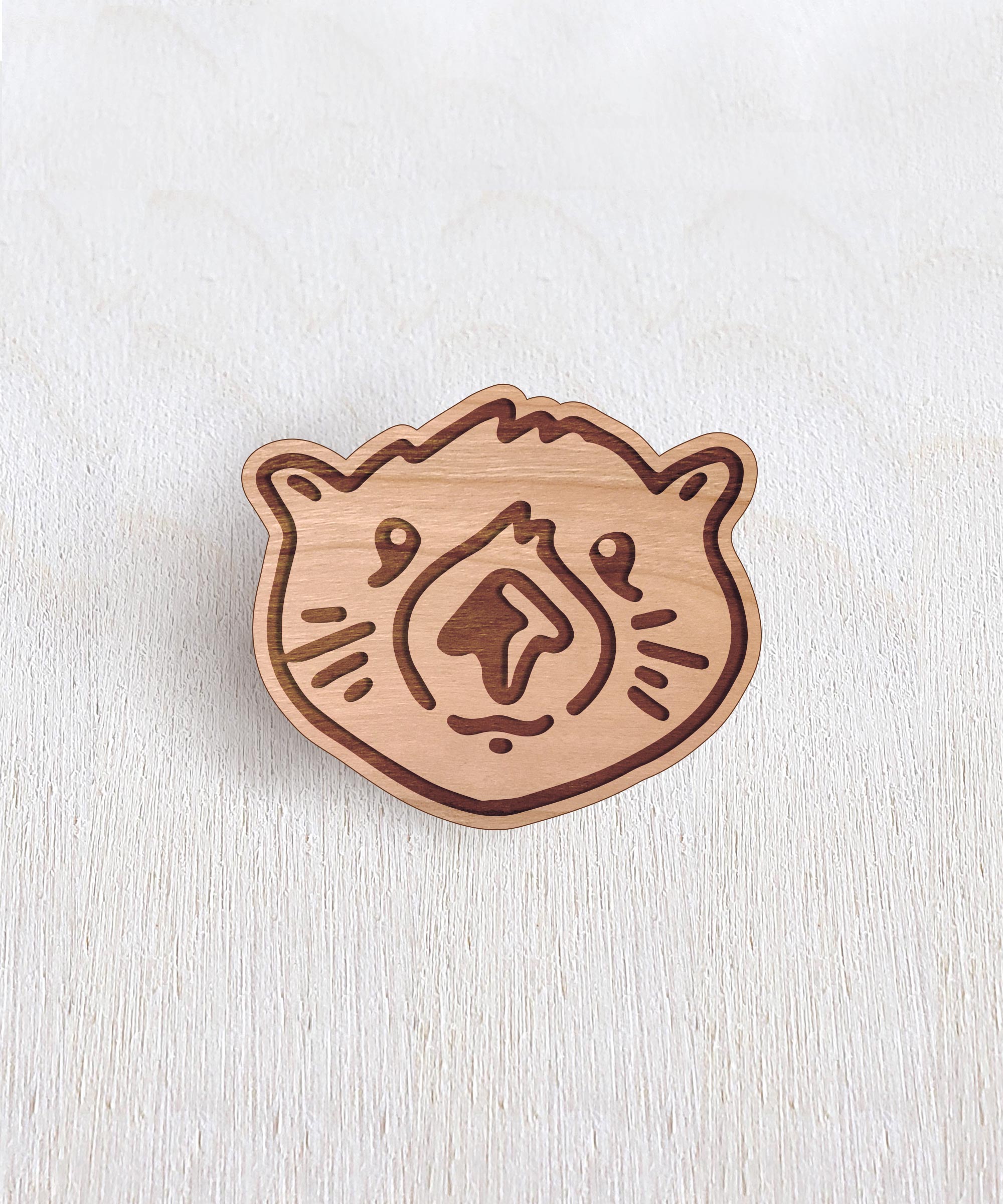 Otter Wooden Pin