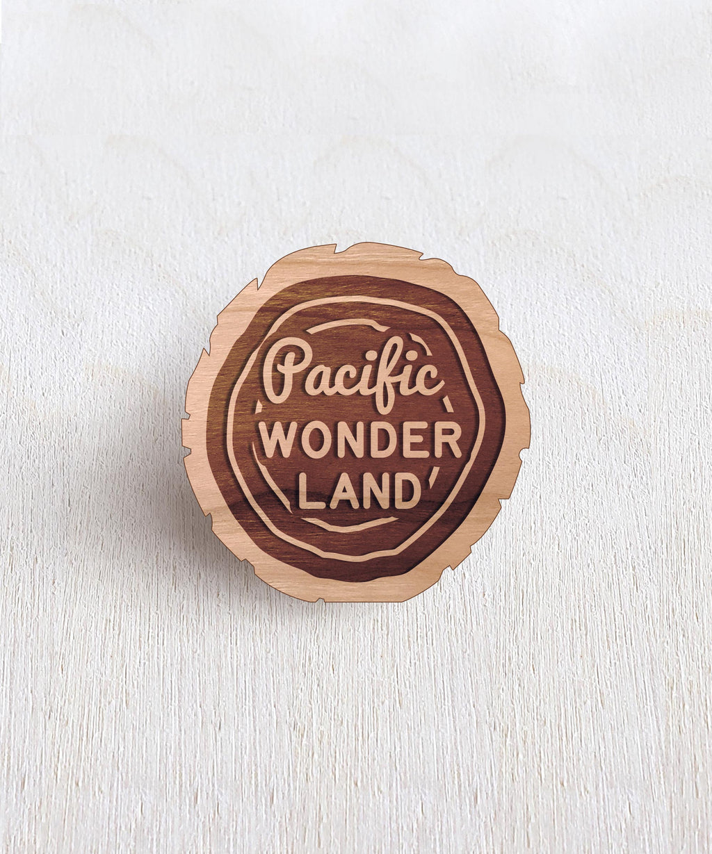 Pacific Wonderland Wooden Pin