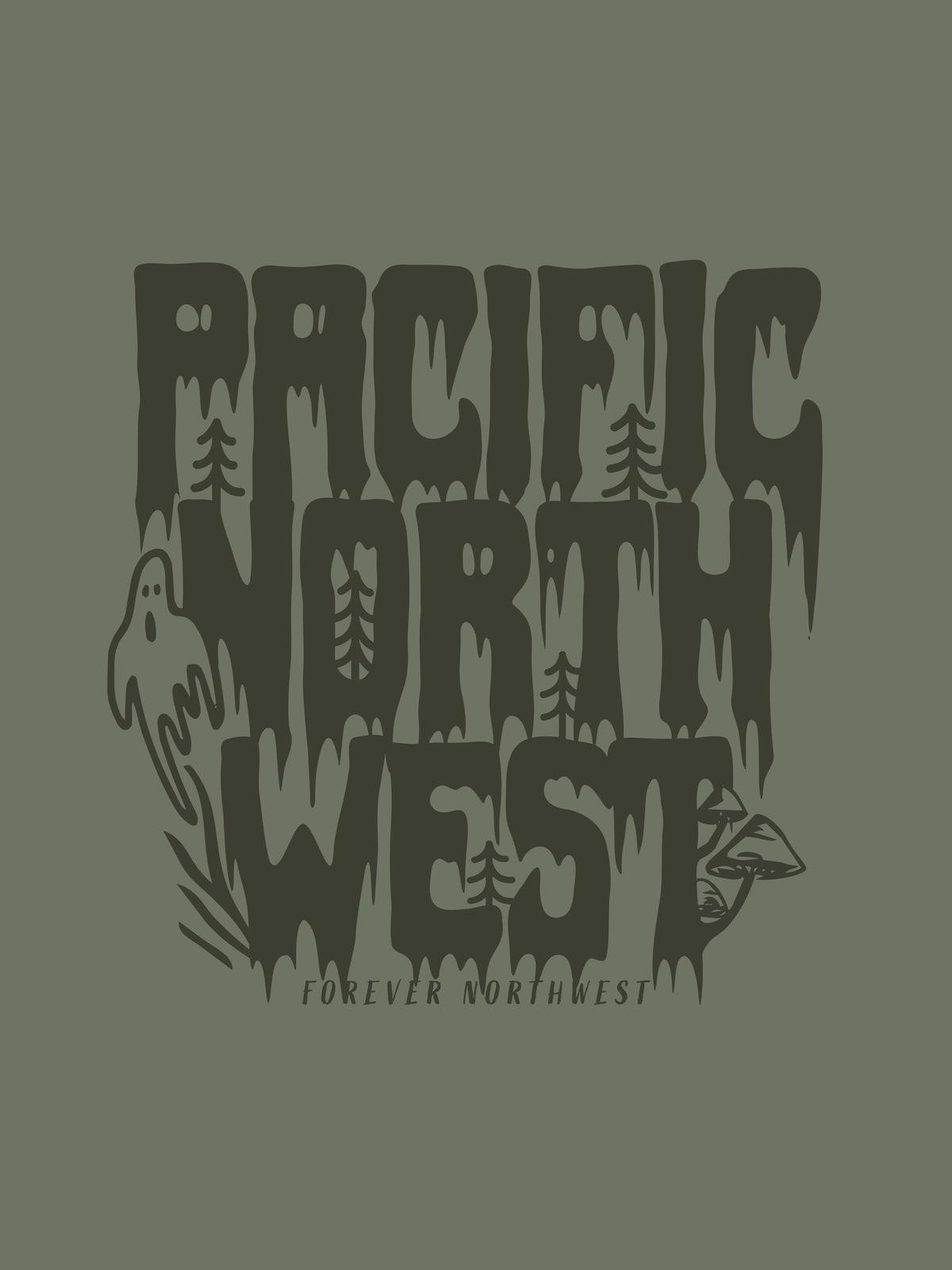 Spooky PNW Comfort Colors T-shirt