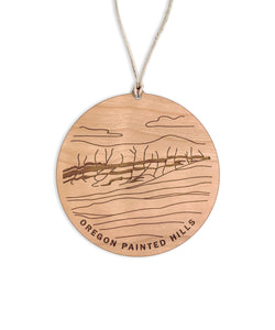 Painted Hills Round Christmas Ornament