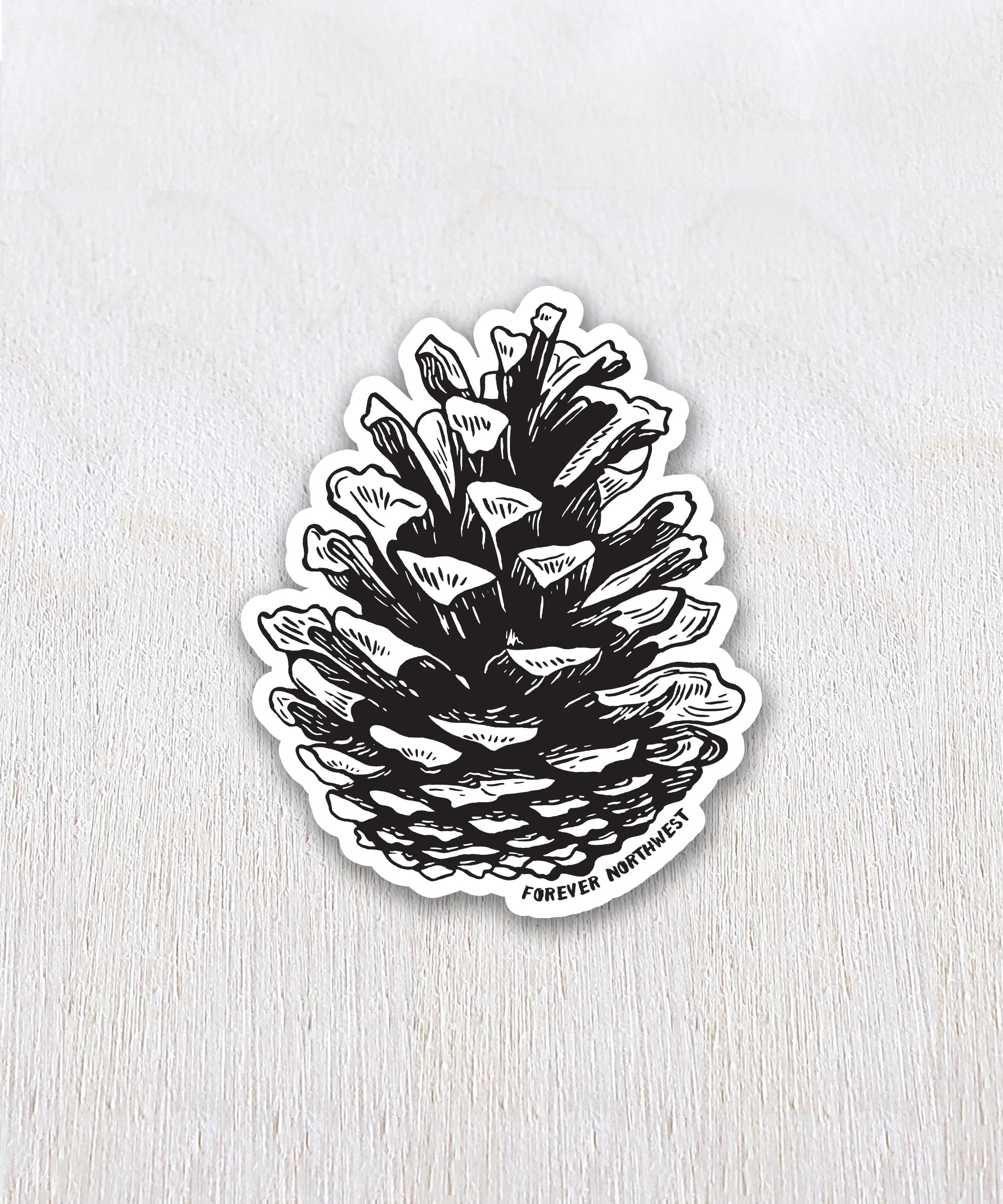 Pinecone Sticker