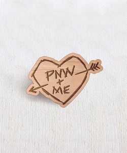 PNW+ME Wooden Pin
