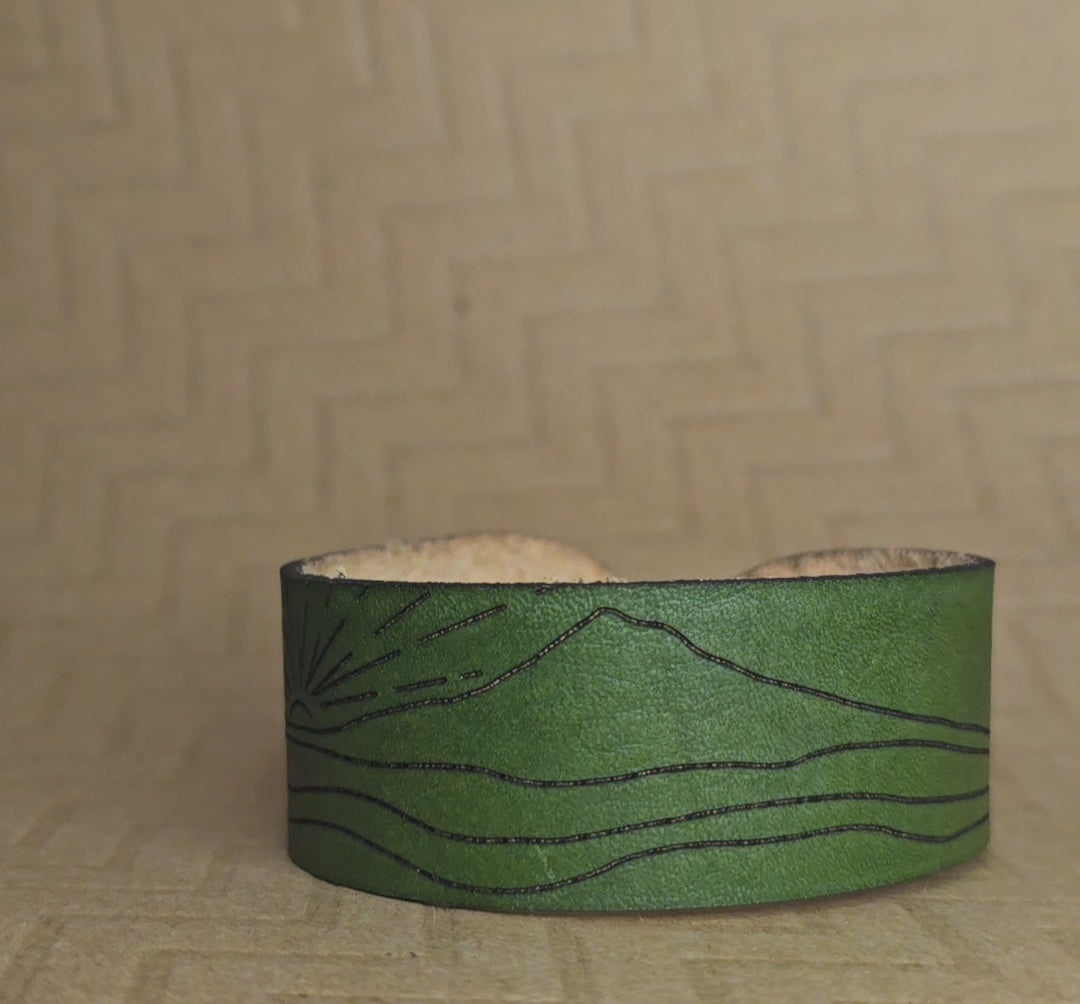 Mountain Leather Cuff