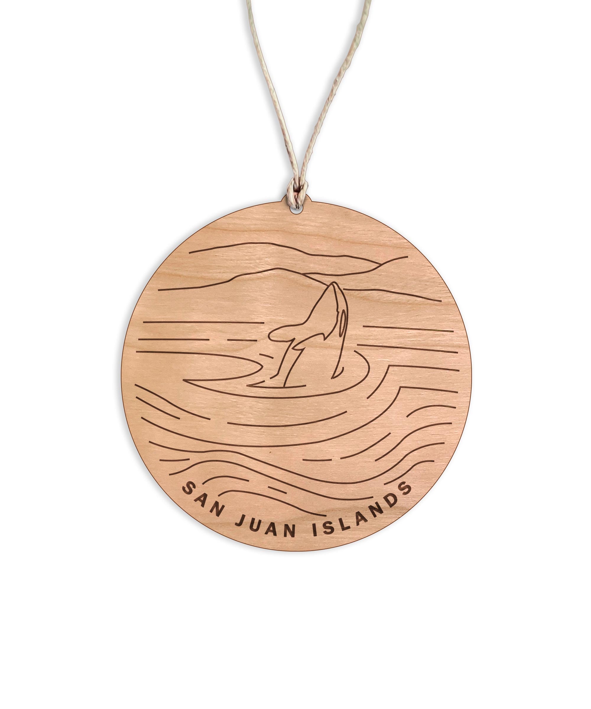 San Juan Islands Round Christmas Ornament