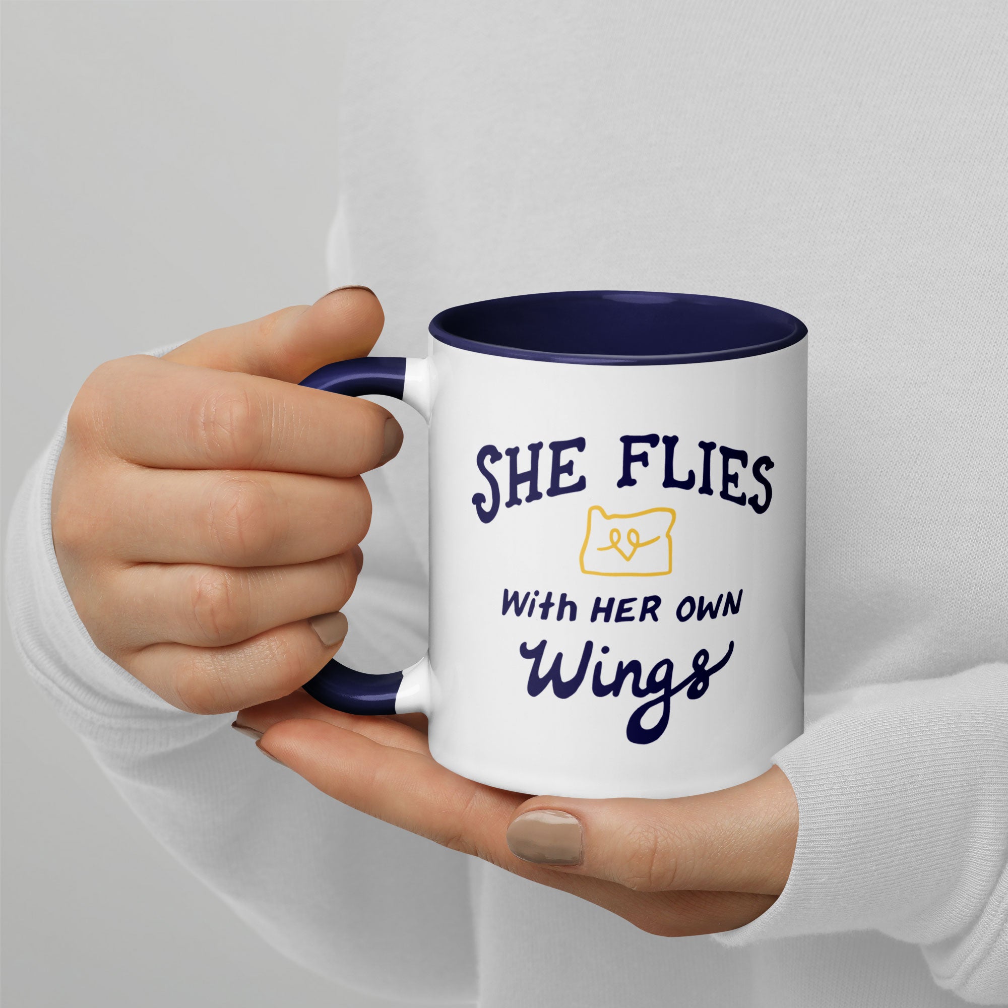 She Flies with Her Own Wings Coffee Mug