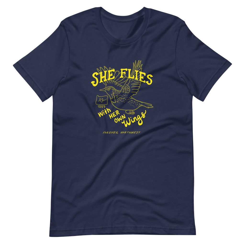 She Flies with Her Own Wings 100% Cotton T-shirt