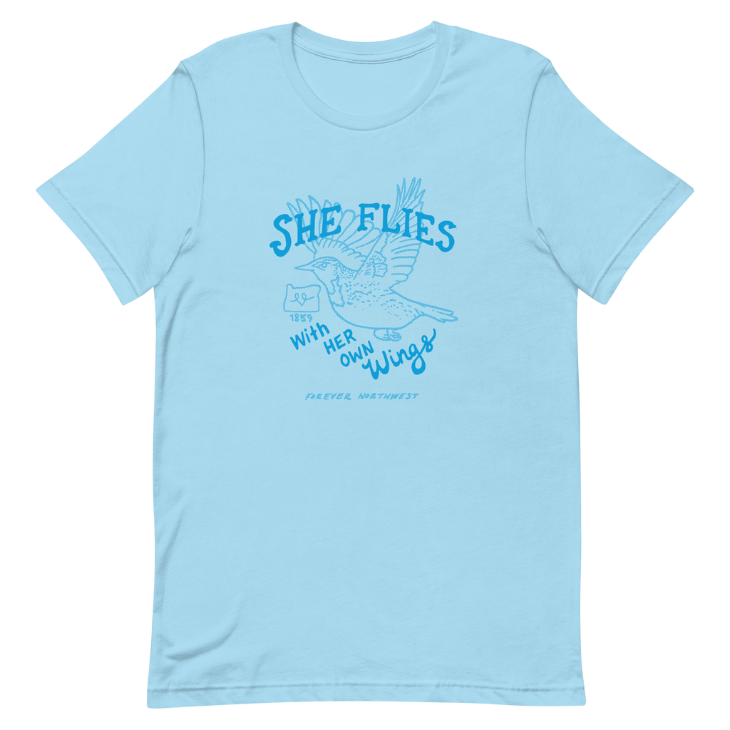 She Flies with Her Own Wings 100% Cotton T-shirt