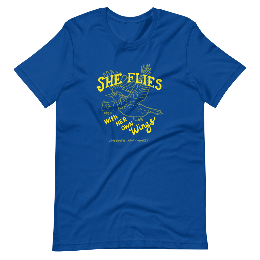 She Flies with Her Own Wings 100% Cotton T-shirt