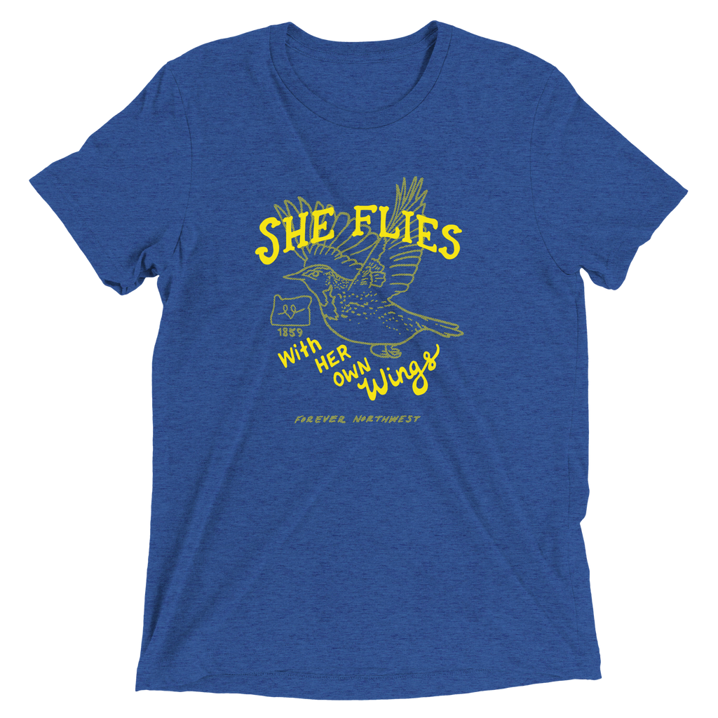 She Flies with Her Own Wings Premium Triblend T-shirt