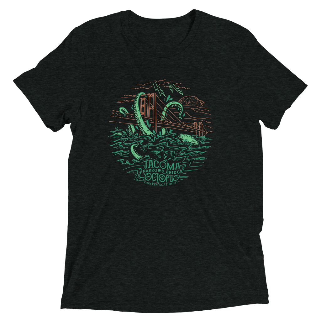 Tacoma Narrows Bridge Octopus Premium Triblend T-shirt