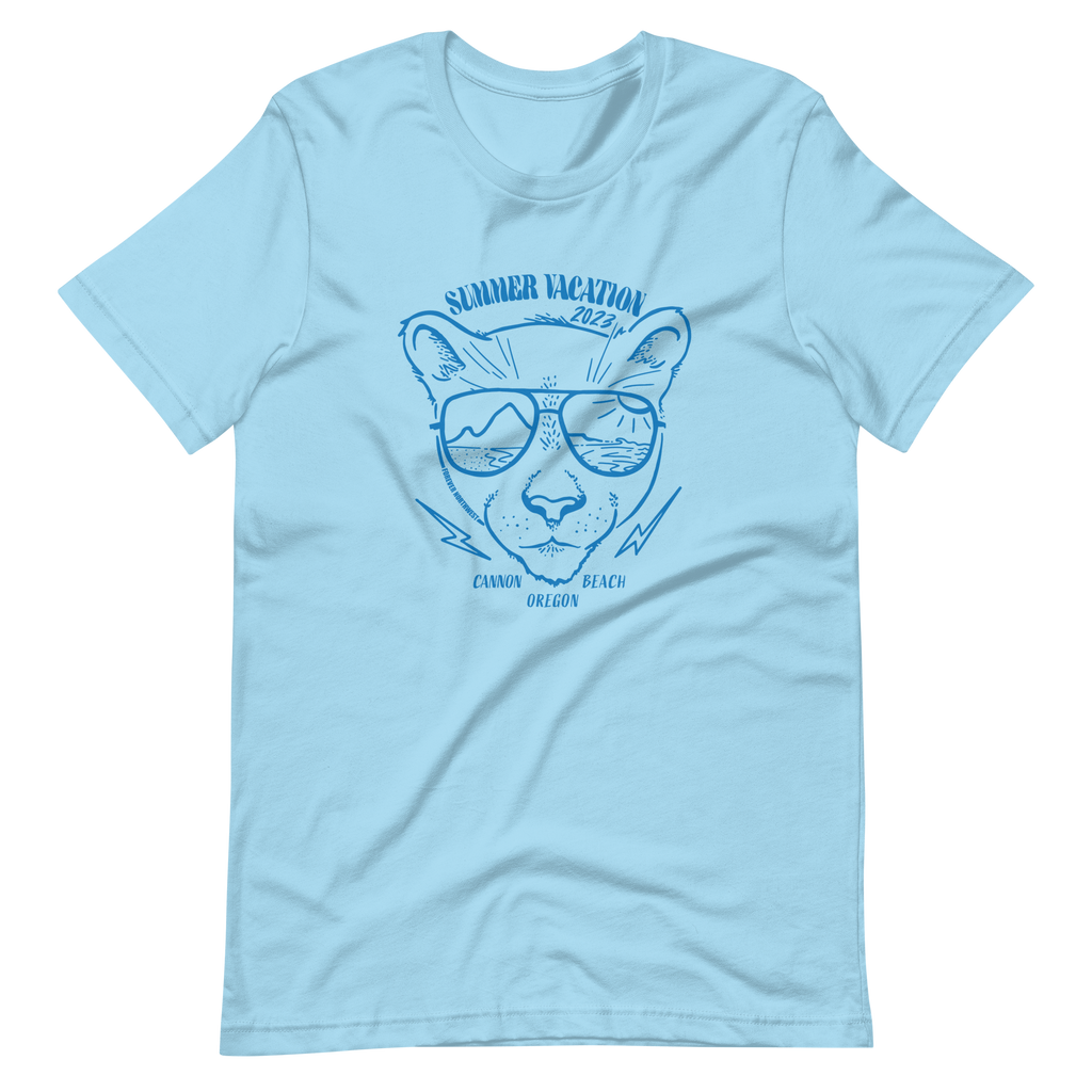 Mountain Lion Summer Vacation T-shirt