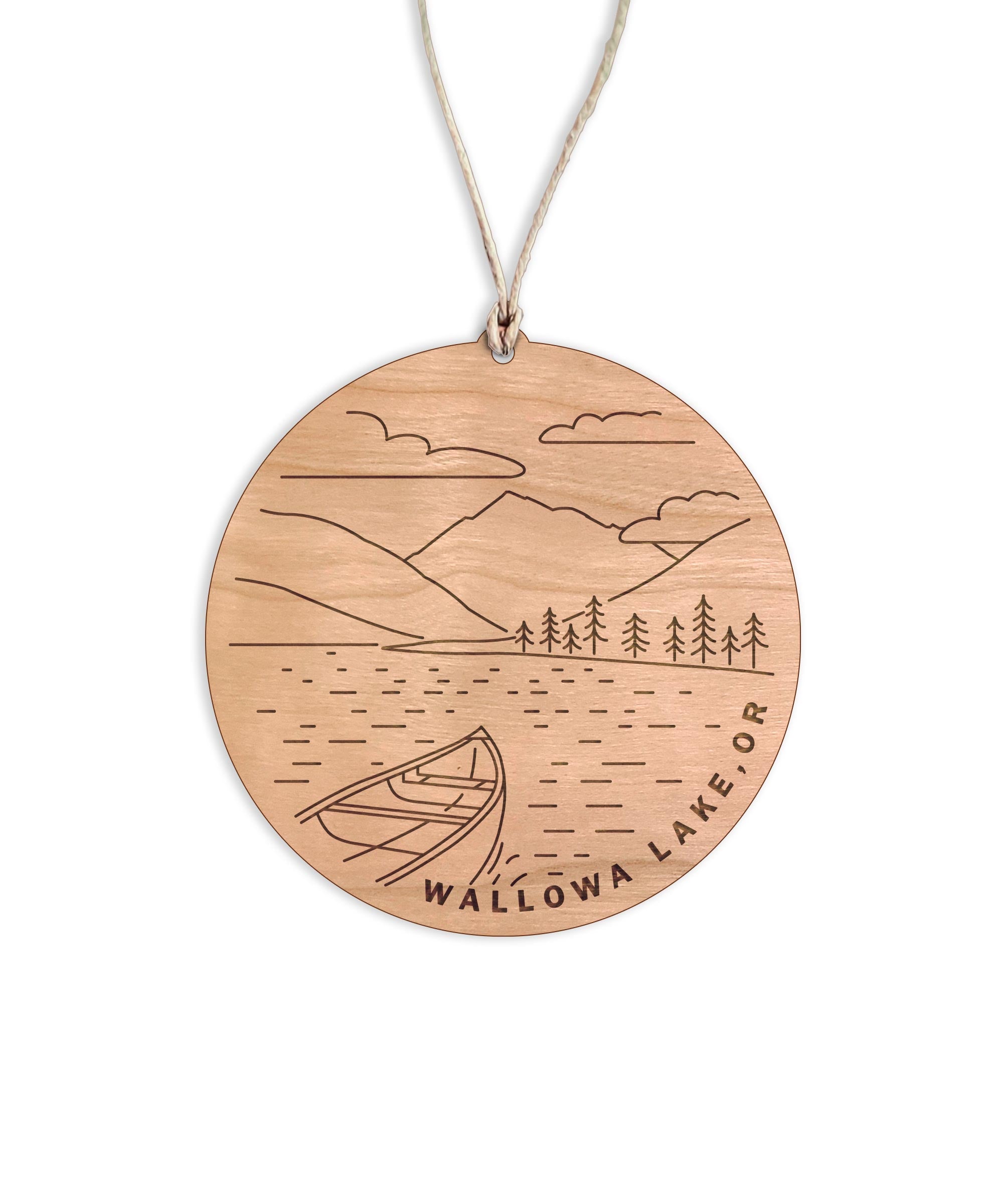 Wallowa Lake Round Christmas Ornament