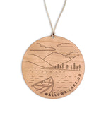 Load image into Gallery viewer, Wallowa Lake Round Christmas Ornament
